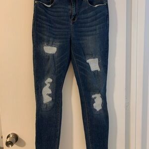 Distressed Blue Women's Jeans